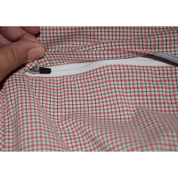 Simms Mens Long Sleeve Fishing Lightweight Casual Shirt Orange Plaid Small - Picture 7 of 11